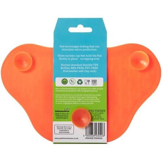 PetDreamHouse lízací podložka Paw Lick Pad oranžová
