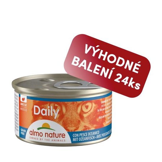 Almo Nature Daily Menu Pěna s mořskými rybami 85g výhodné balení 24ks