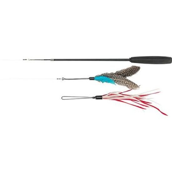 Trixie Teleskopická tyč s hračkou pro kočky 40-98cm