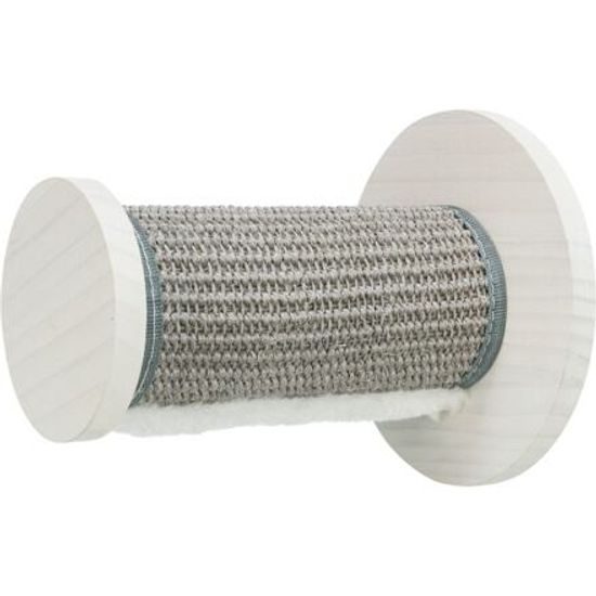 Trixie Kulatý schůdek se sisalem prvek na stěnu ø18x 22cm borové dřevo bílá/šedá