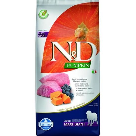 N&D PUMPKIN Dog GF Lamb & Blueberry Adult Giant Maxi 12 kg