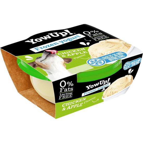 Dairy pet Yow Up! YOWUP Frozen Yoghurt - zmrzlinový jogurt s příchutí kuřete a jablka 110 g