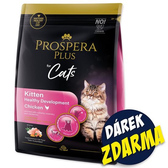 Prospera Plus Krmivo Kitten Chicken Healthy Development 7kg+Barel Prospera Plus Plus