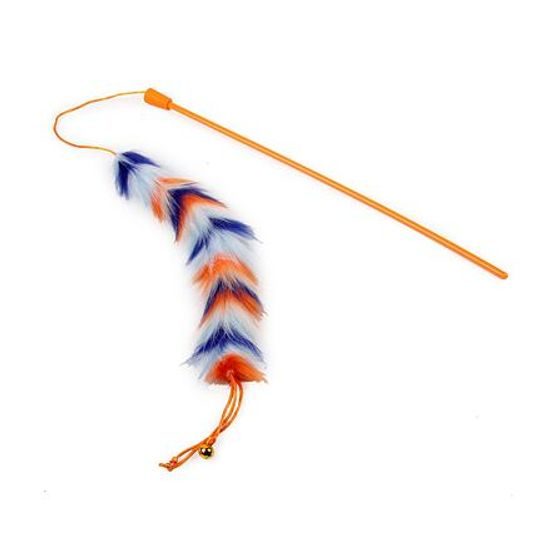 AFP Vábnička AFP Furry Ball s dlouhou chlupatou hračkou s rolničkou