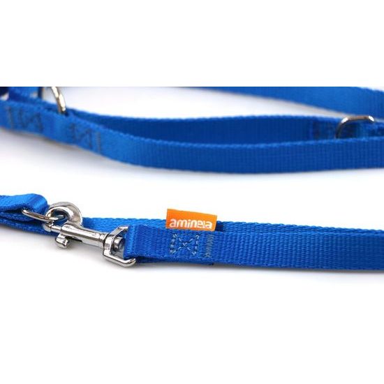 Aminela popruhové přepínací vodítko 15mm/220cm modré