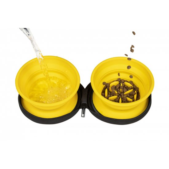 KIWI WALKER Cestovní zpomalovací dvojmiska SLOWFEEDER 700 ml