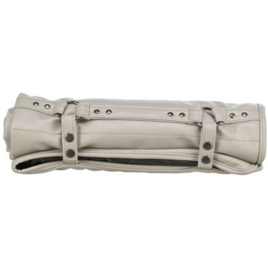 Trixie CityStyle cestovní deka umělá kůže 80x80cm světle šedá