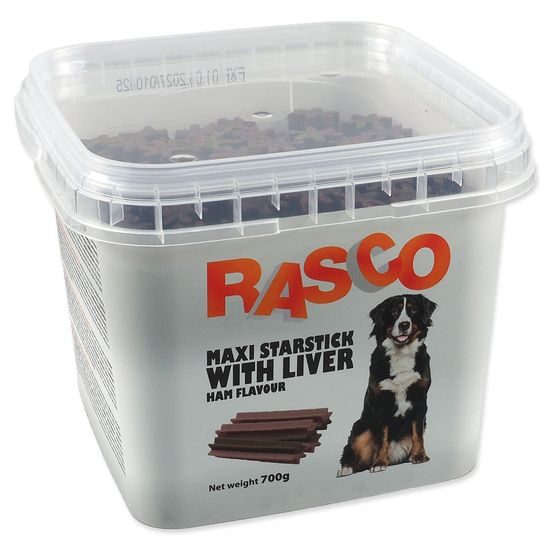 Rasco Pochoutka šunková hvězda s játry 9cm 700g