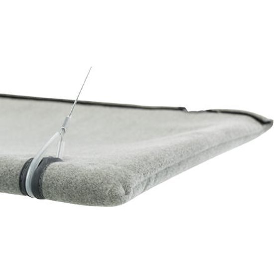 Trixie Odpočívadlo k připevnění na okno velur 50x30cm šedá