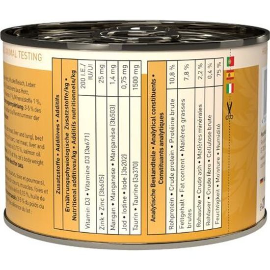 Catz finefood Konzerva CF No.7 s hovězím a telecím masem 200g