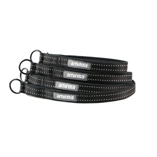 Aminela obojek polostahovací Sport & City 25mm/48cm + 5cm černá