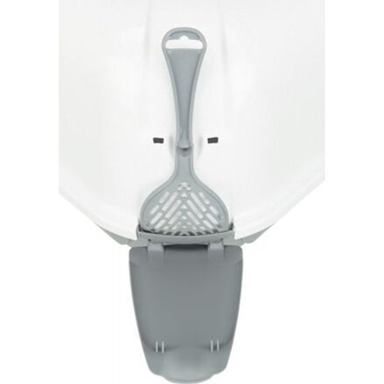 Trixie Rohové kryté WC MARO s filtrem a dvířky 60x43x52cm světlešedá/granitová