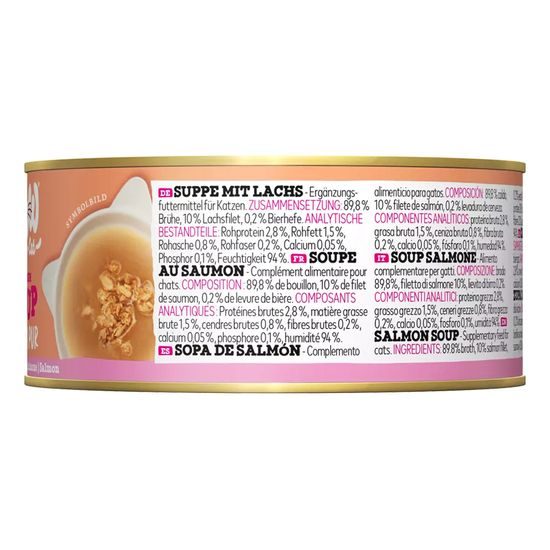 WOW Cat Konzerva Soup Lososová polévka Adult 70g