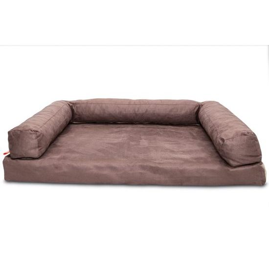 Aminela pelíšek s okrajem 100x70cm Half and Half hnědá/béžová