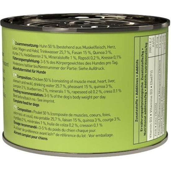 Dogz finefood Konzerva No.4 s kuřecím a bažantím masem 200 g