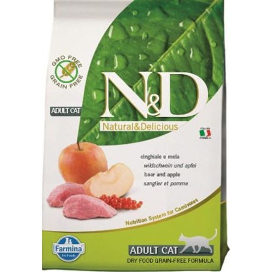 N&D PRIME Cat GF Wild Boar & Apple Adult 300 g