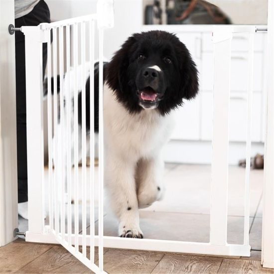DogSpace Lassie tlaková branka pro pejsky 73-80 cm bílá