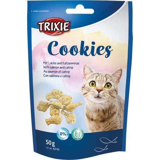 Trixie COOKIES s lososem a catnipem 50 g