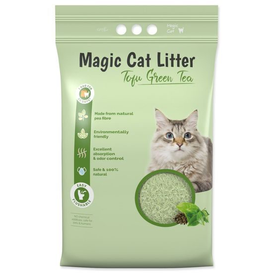 Magic cat Stelivo Magic Litter Tofu zelený čaj,5,4kg/12l