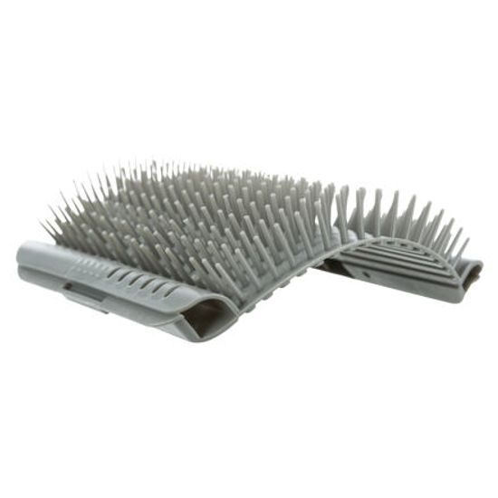 Trixie Masážní kartáč k upevnění na roh 8x13cm šedý