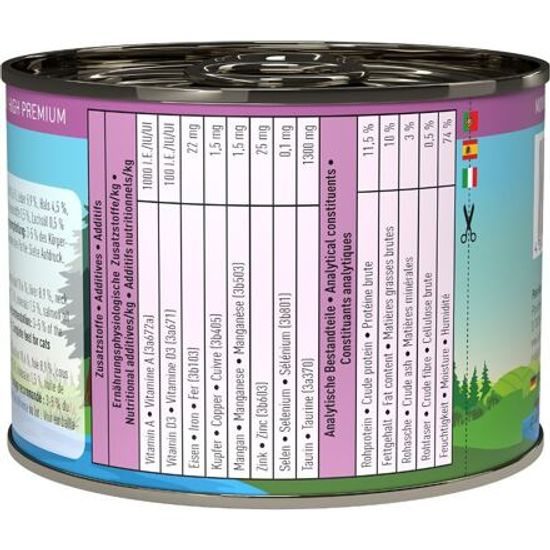 Catz finefood Konzerva CF Bio No.511 s krůtím masem 200 g