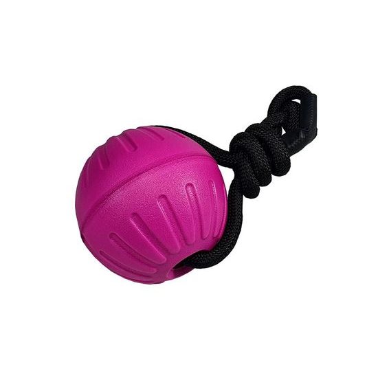BAFPET Míček FOAM se šňůrkou fuchsie