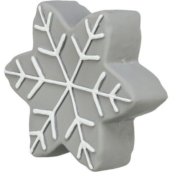 Trixie Vánoční hvězdička se zvukem 10 cm latex šedá