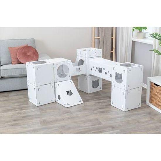 Trixie CASA CARA kartonový nábytek pro kočky 93x82x30,5cm nosnost 8kg bílá