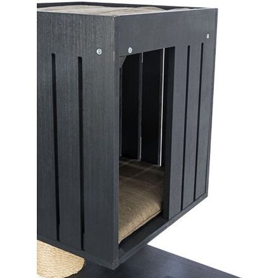 Trixie BE NORDIC škrabadlo FREIA 123cm 2xkukaň hammock antracit/písek