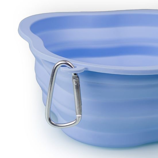 Amarago silikonová skládací miska 1000ml modrá