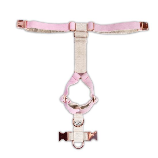 FUNKY DOG Konopný baby růžový obojek pro psa 2,5 cm