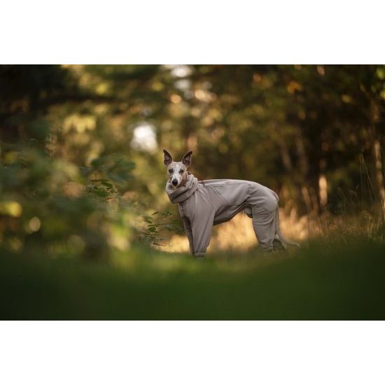 Non-stop dogwear Celotělová mikina Trail quest fleece overall dog jacket béžová