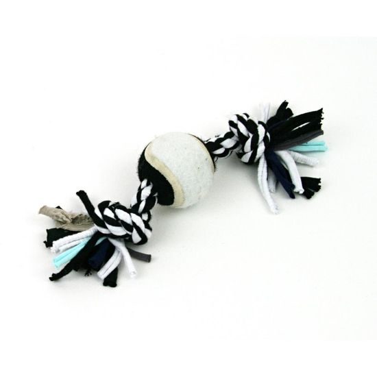 Akinu Bavlněný T - shirt uzel, tenis. míček hračka pro psy malý