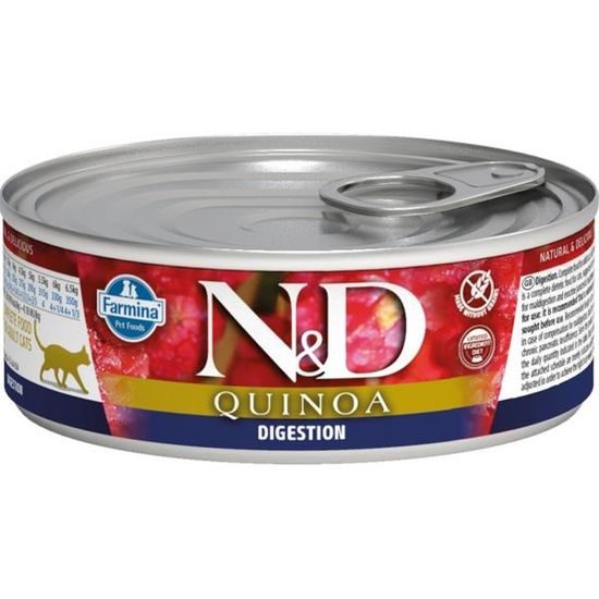 N&D QUINOA Cat konzerva Digestion Lamb & Fennel 80 g