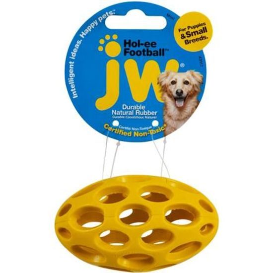 JW Pet JW Hol-EE Football děrovaný rugby míč Mini