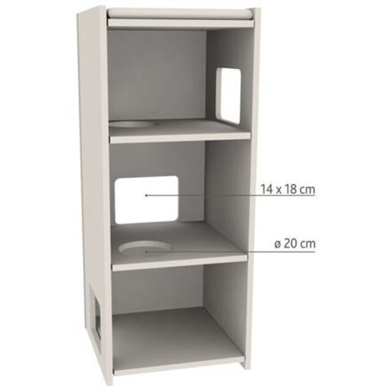 Trixie Škrabací věž JUNO 3 patra 116cm šedá