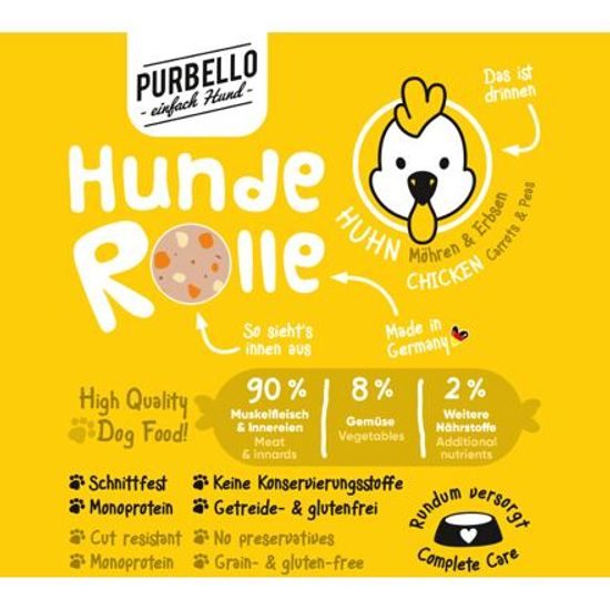 Purbello PURBELLO s kuřecím, mrkví a hráškem 400 g