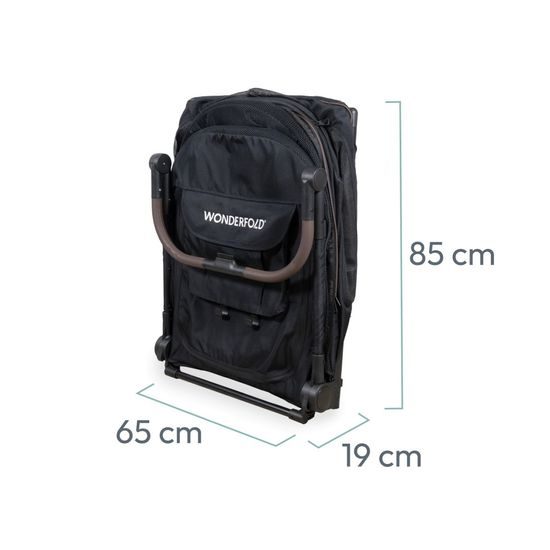 Wonderfold Pet Kočárek PFL pro psy do 45 kg black