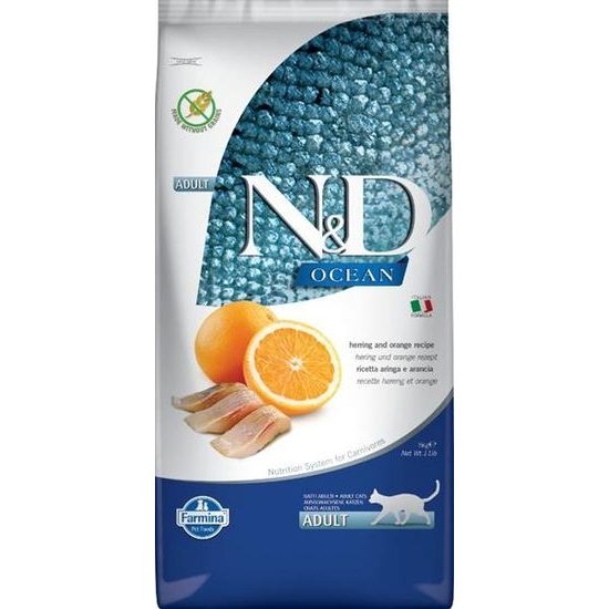 N&D OCEAN Cat GF Herring & Orange Adult 5 kg