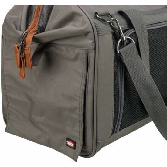 Trixie Cestovní taška FINLAY 43x26x32cm do 10kg nylon černá/šedá