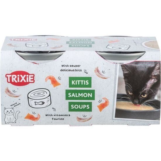 Trixie Salmon Soup losos & kuře tekutý pamlsek pro kočky (BAL 4 x 80 g)