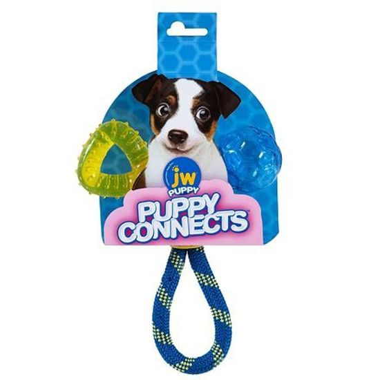 JW Pet JW Hračka pro štěňata 3 v 1 Puppy Connects