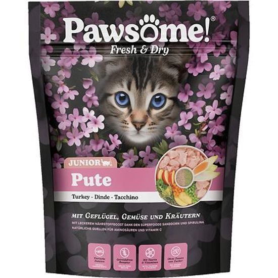 Pawsome! Fresh & Dry Junior Pute s krůtím masem 750 g