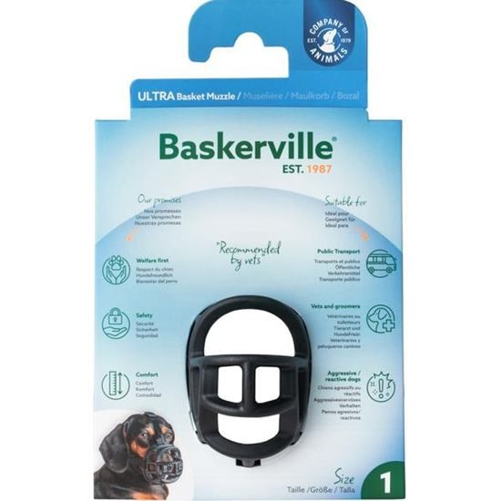 Baskerville Náhubek plast černý