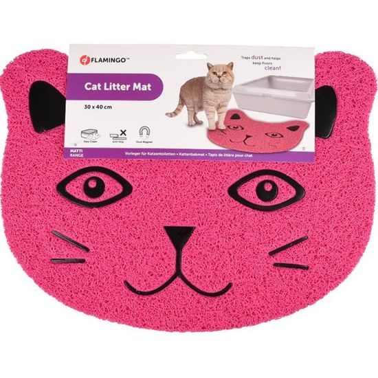 Flamingo WC předložka Cat's head růžová 30x40 cm