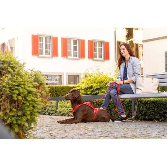 CURLI Postroj pro psy Belka Comfort Red M, 20-30 kg