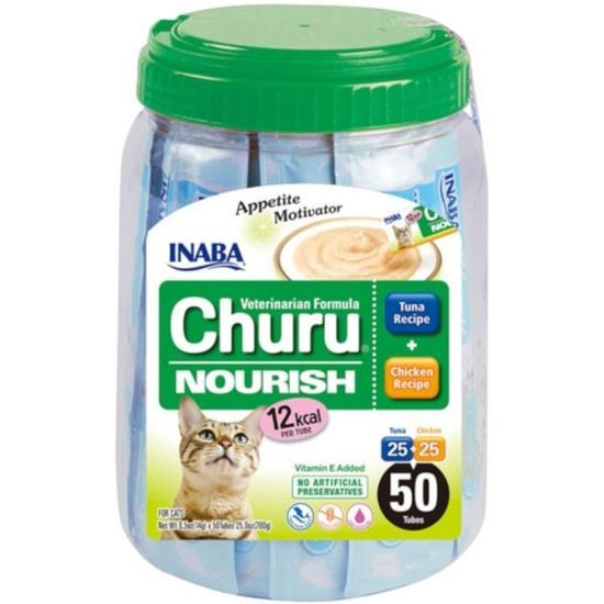 Inaba Churu Cat Vet Nourish Tuna & Chicken Varieties 50x14g