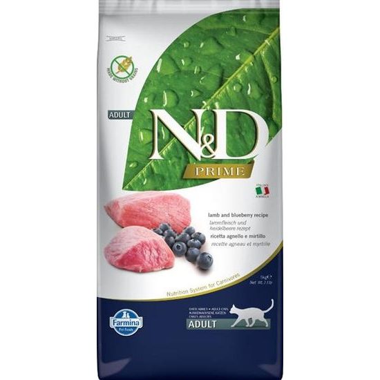 N&D PRIME Cat GF Lamb & Blueberry Adult 5 kg