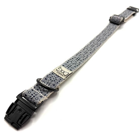 FUNKY DOG Set konopný obojek a přepínací vodítko