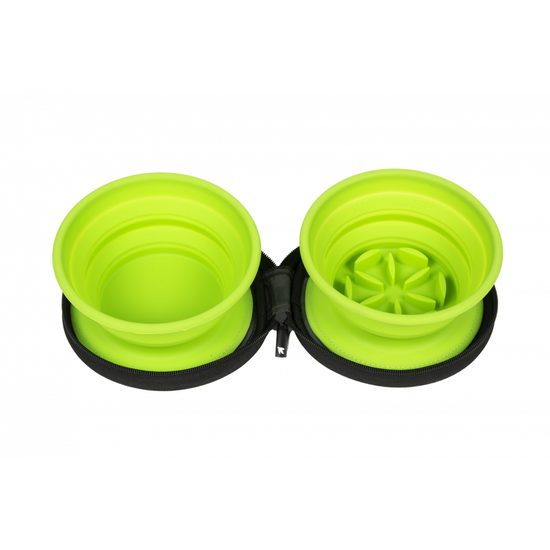 KIWI WALKER Cestovní zpomalovací dvojmiska SLOWFEEDER 700 ml
